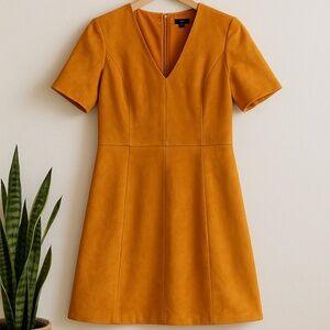 Faux suede Anne Taylor Dress - Burnt Orange - size 10